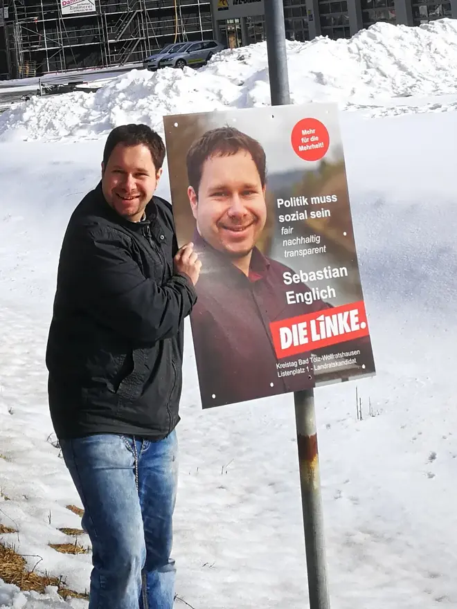 Sebastian Englich bei einer Aktion